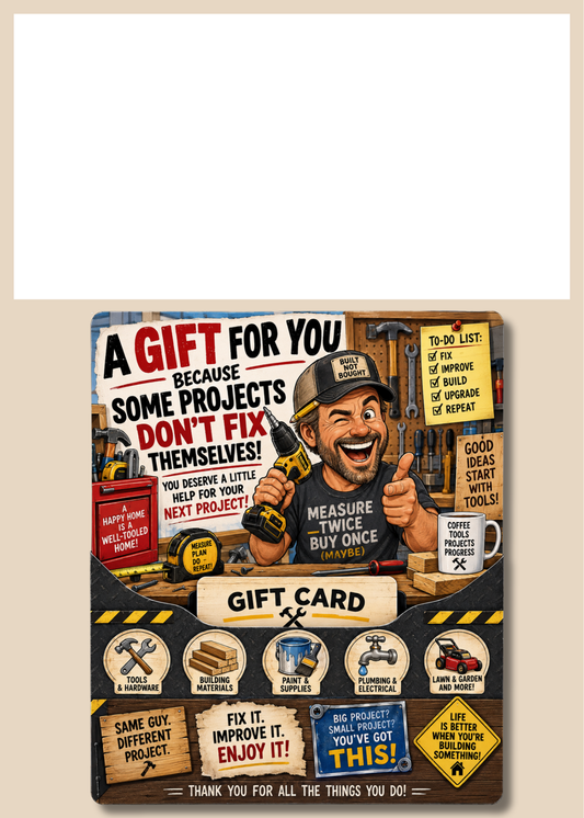 Gift Book Inserts Fix It Man