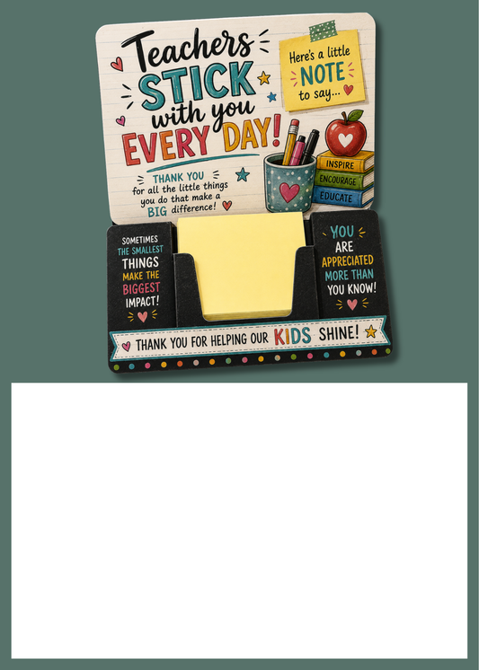Gift Book Insert Teacher Post Its