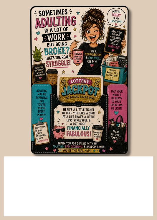 Gift Card Insert Lottery Ticket
