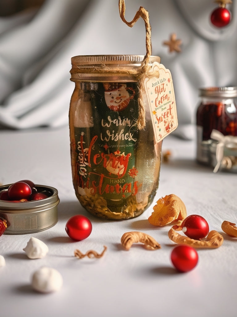 Christmas Mason Jar Hot Cocoa Lotion Set