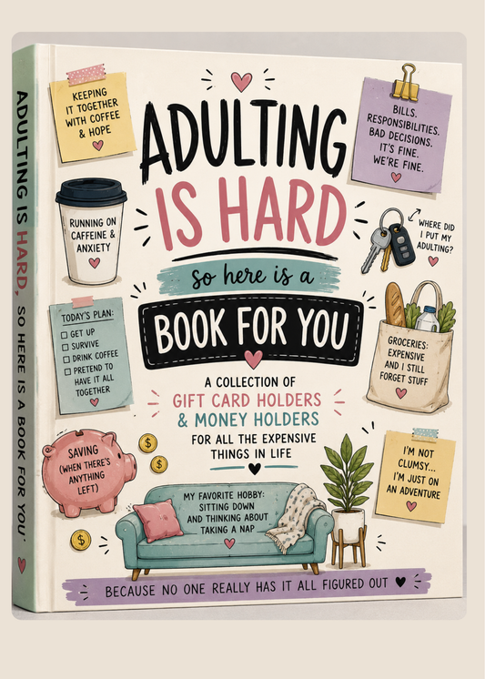 Gift Book Cover Adulting is Hard