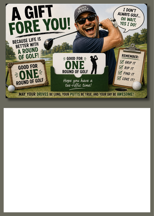 Gift Book Inserts Golf