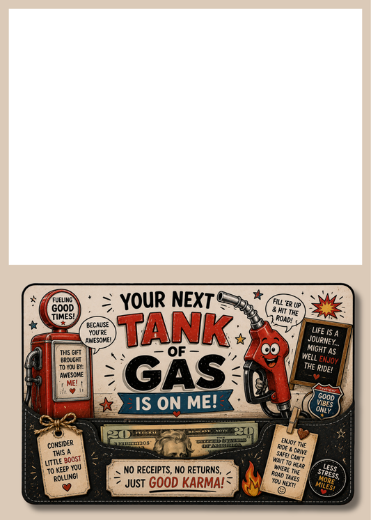 Gift Card Insert Tank of Gas (Copy)