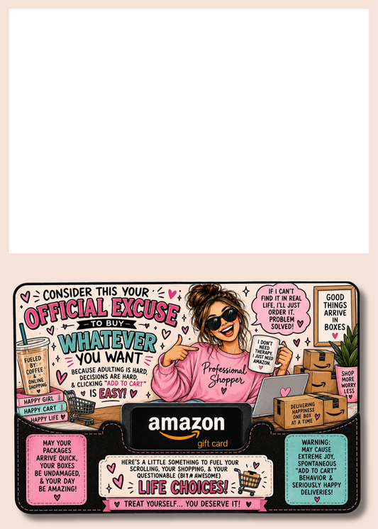 Gift Card Insert Amazon Girl