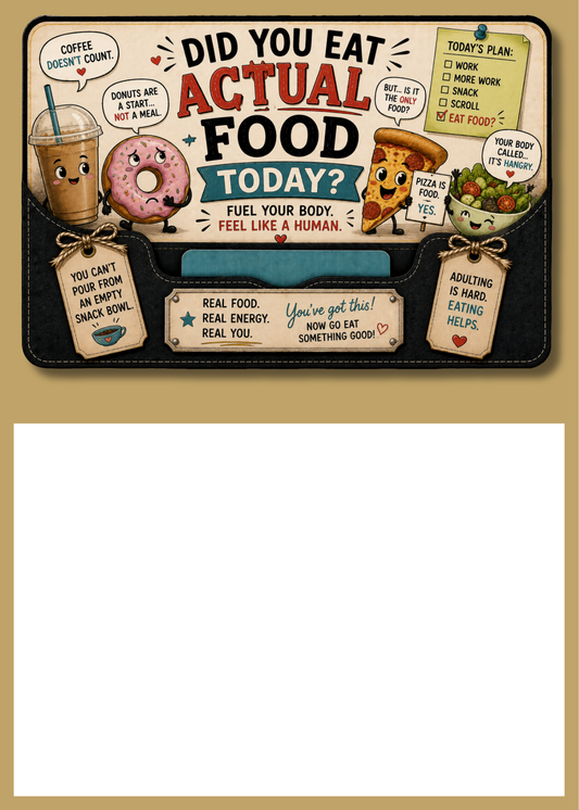 Gift Card Insert Did You Eat Actual Food