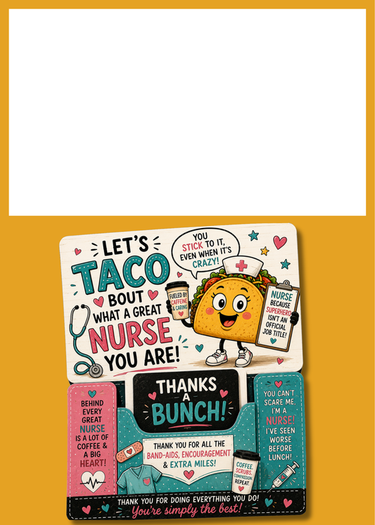 Gift Book Insert Nurse Taco