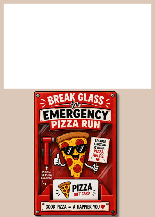 Gift Card Insert Emergency Pizza