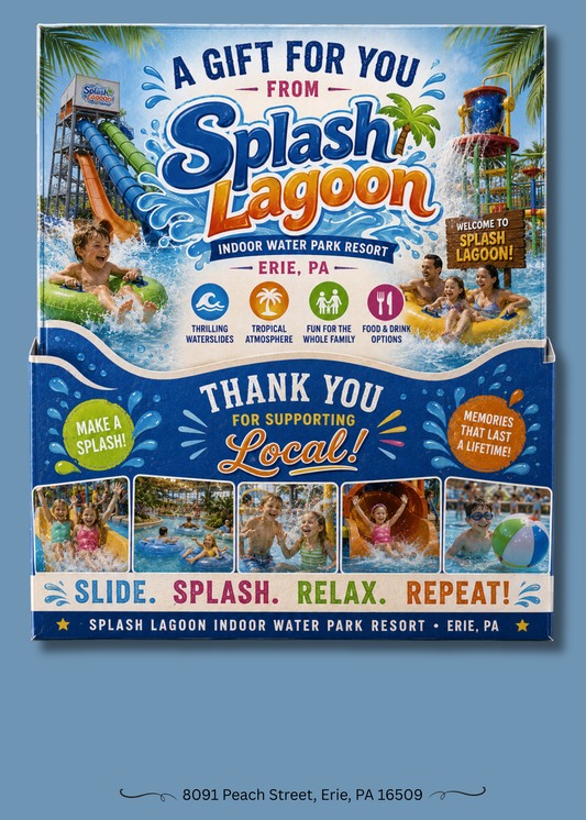 Gift Book Insert Erie Splash Lagoon