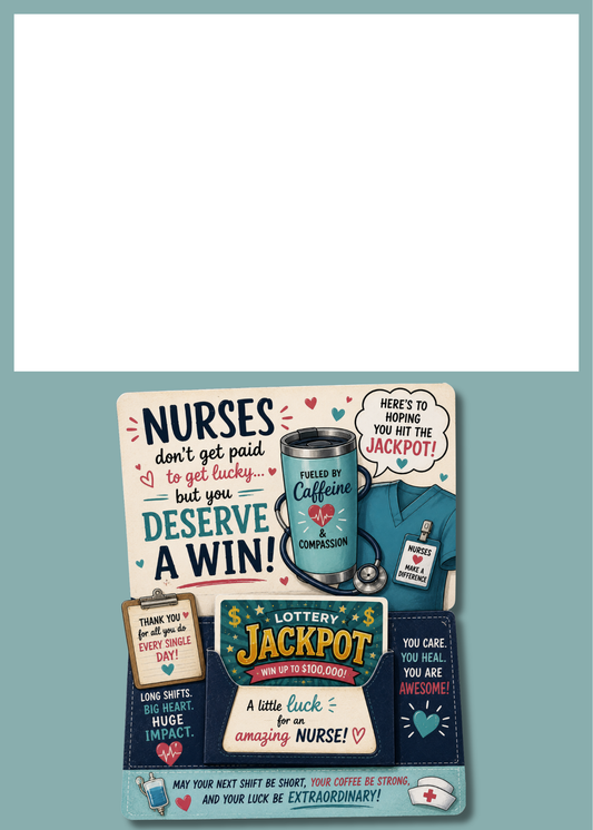 Gift Book Insert Nurse Lottery