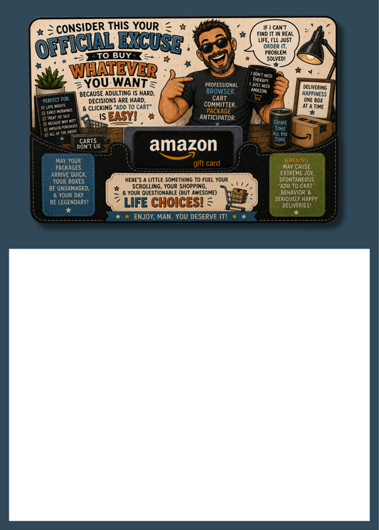 Gift Card Insert Amazon Boy