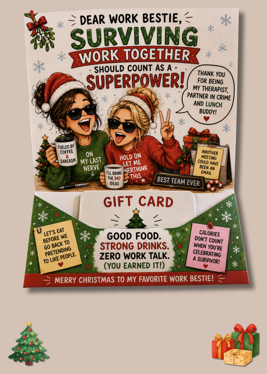 Gift Book Insert Christmas Coworker