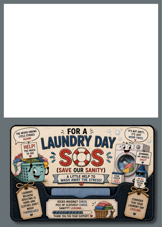 Gift Card Insert SOS Laundry