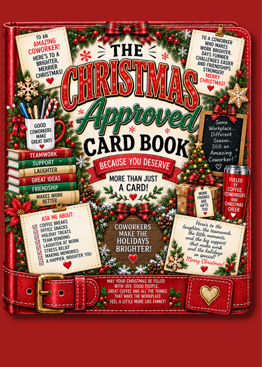Gift Book Cover Christmas Coworker