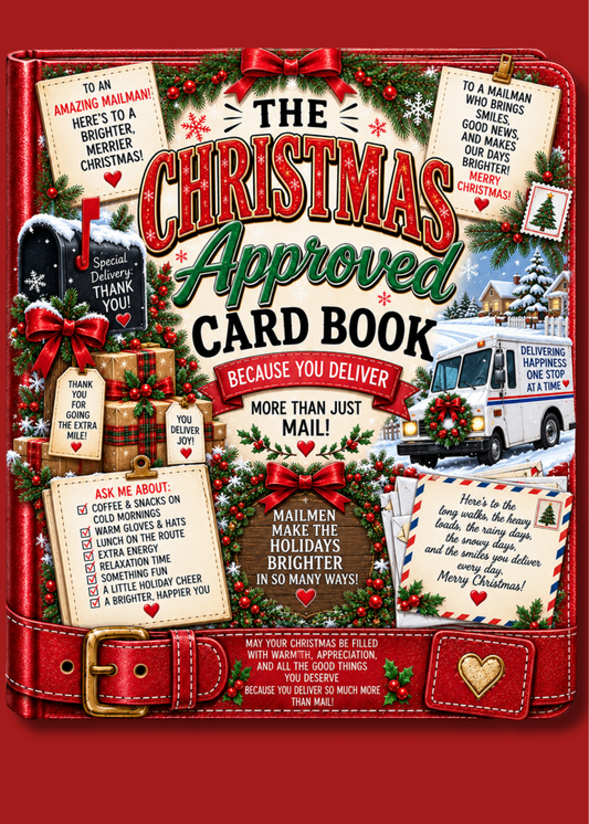 Gift Book Cover Christmas Mailman