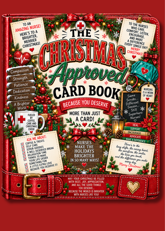 Gift Book Cover Christmas Nurse