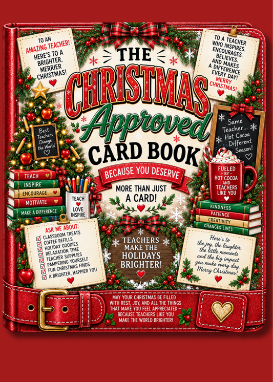 Gift Book Cover Christmas Teacher